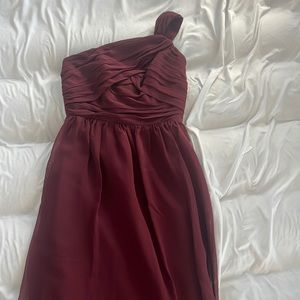 Alfred Angelo maroon bridesmaid chiffon dress size 2